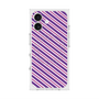 Premium Square Case with MagSafe［ Small Stripe - Purple × Pink ］