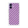 Premium Square Case with MagSafe［ Small Stripe - Purple × Pink ］
