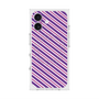 Premium Square Case with MagSafe［ Small Stripe - Purple × Pink ］