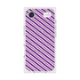 Premium Square Case with MagSafe［ Small Stripe - Purple × Pink ］