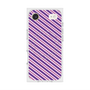 Premium Square Case with MagSafe［ Small Stripe - Purple × Pink ］
