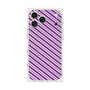 Premium Square Case with MagSafe［ Small Stripe - Purple × Pink ］