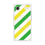 Premium Square Case with MagSafe［ Big Stripe - Green × Yellow ］