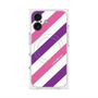 Premium Square Case with MagSafe［ Big Stripe - Purple × Pink ］