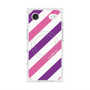 Premium Square Case with MagSafe［ Big Stripe - Purple × Pink ］