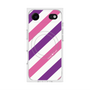 Premium Square Case with MagSafe［ Big Stripe - Purple × Pink ］