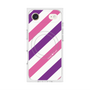 Premium Square Case with MagSafe［ Big Stripe - Purple × Pink ］