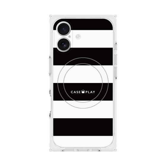 Premium Square Case with MagSafe［ Big Border - Black ］