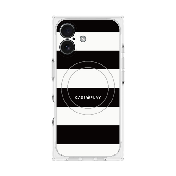 Premium Square Case with MagSafe［ Big Border - Black ］