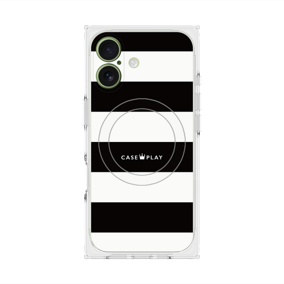 Premium Square Case with MagSafe［ Big Border - Black ］