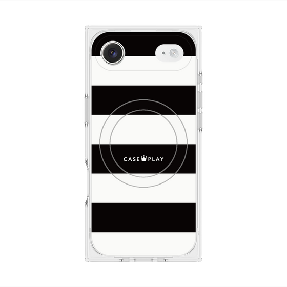 Premium Square Case with MagSafe［ Big Border - Black ］