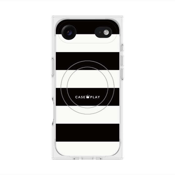 Premium Square Case with MagSafe［ Big Border - Black ］