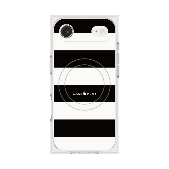 Premium Square Case with MagSafe［ Big Border - Black ］