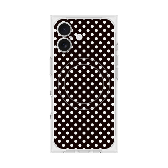 Premium Square Case with MagSafe［ Small Dot - Black ］