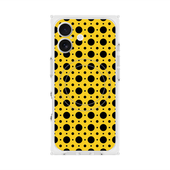 Premium Square Case with MagSafe［ Shower Dot - Yellow ］