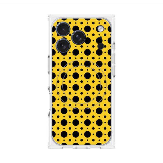 Premium Square Case with MagSafe［ Shower Dot - Yellow ］