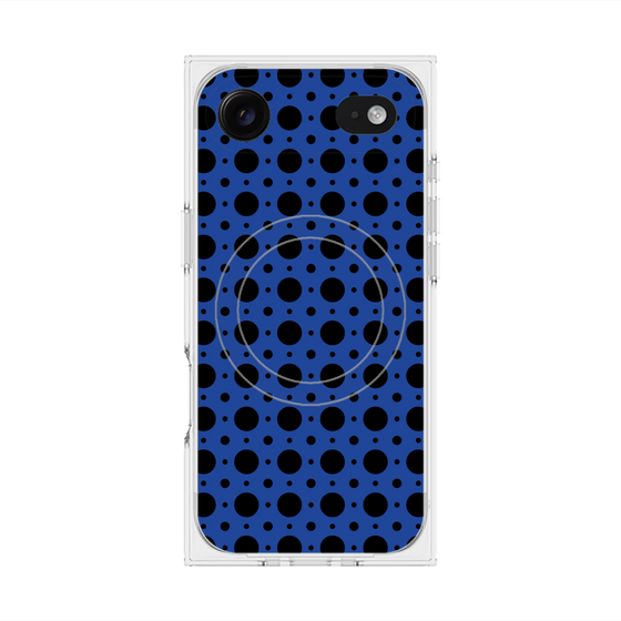 Premium Square Case with MagSafe［ Shower Dot - Blue ］