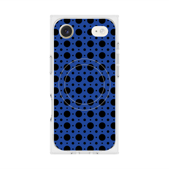 Premium Square Case with MagSafe［ Shower Dot - Blue ］
