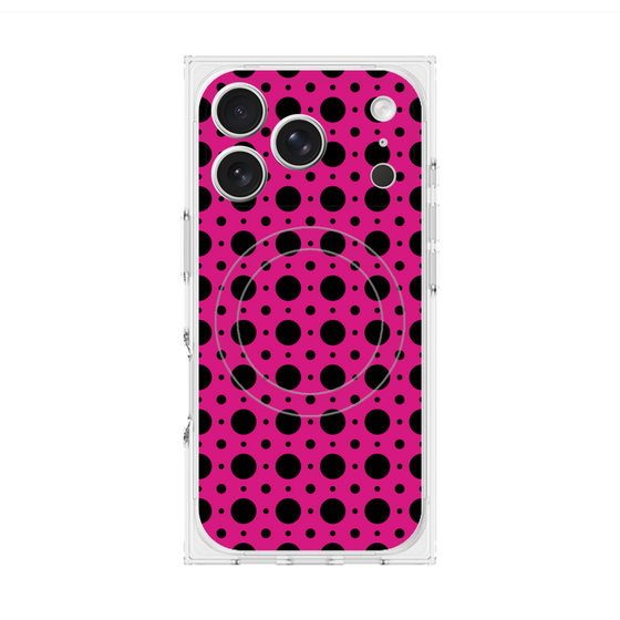 Premium Square Case with MagSafe［ Shower Dot - Pink ］