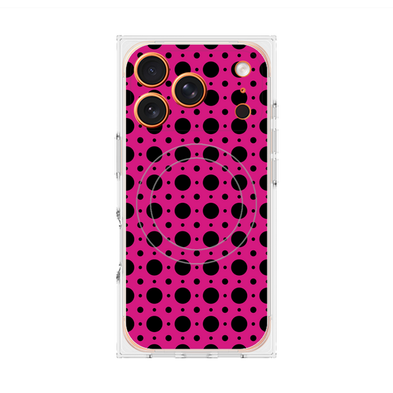 Premium Square Case with MagSafe［ Shower Dot - Pink ］