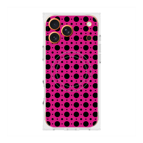 Premium Square Case with MagSafe［ Shower Dot - Pink ］