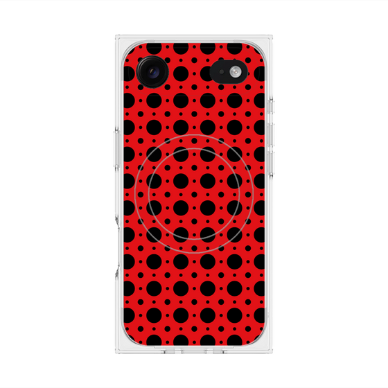 Premium Square Case with MagSafe［ Shower Dot - Red ］