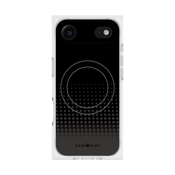 Premium Square Case with MagSafe［ Dot Gradation - Black ］