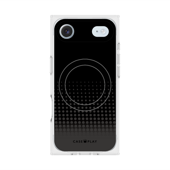 Premium Square Case with MagSafe［ Dot Gradation - Black ］