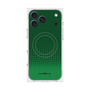 Premium Square Case with MagSafe［ Dot Gradation - Green ］