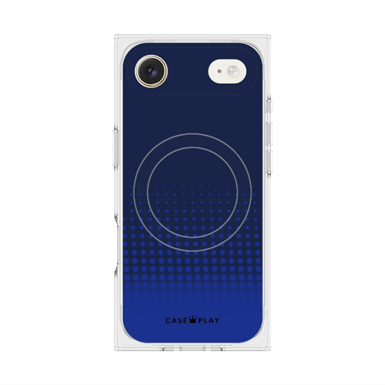 Premium Square Case with MagSafe［ Dot Gradation - Blue ］