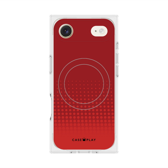 Premium Square Case with MagSafe［ Dot Gradation - Red ］