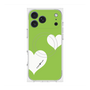 Premium Square Case with MagSafe［ Two Hearts - Green ］