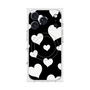 Premium Square Case with MagSafe［ Dot Hearts - Black ］