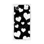 Premium Square Case with MagSafe［ Dot Hearts - Black ］
