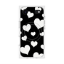 Premium Square Case with MagSafe［ Dot Hearts - Black ］