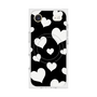 Premium Square Case with MagSafe［ Dot Hearts - Black ］