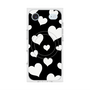 Premium Square Case with MagSafe［ Dot Hearts - Black ］