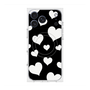 Premium Square Case with MagSafe［ Dot Hearts - Black ］