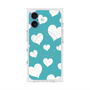 Premium Square Case with MagSafe［ Dot Hearts - Blue ］