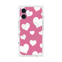 Premium Square Case with MagSafe［ Dot Hearts - Pink ］