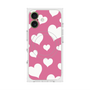 Premium Square Case with MagSafe［ Dot Hearts - Pink ］