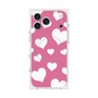 Premium Square Case with MagSafe［ Dot Hearts - Pink ］