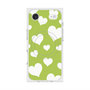 Premium Square Case with MagSafe［ Dot Hearts - Green ］
