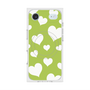 Premium Square Case with MagSafe［ Dot Hearts - Green ］
