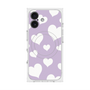 Premium Square Case with MagSafe［ Dot Hearts - Purple ］