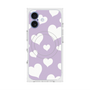 Premium Square Case with MagSafe［ Dot Hearts - Purple ］