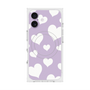 Premium Square Case with MagSafe［ Dot Hearts - Purple ］