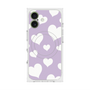 Premium Square Case with MagSafe［ Dot Hearts - Purple ］
