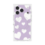 Premium Square Case with MagSafe［ Dot Hearts - Purple ］