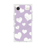 Premium Square Case with MagSafe［ Dot Hearts - Purple ］